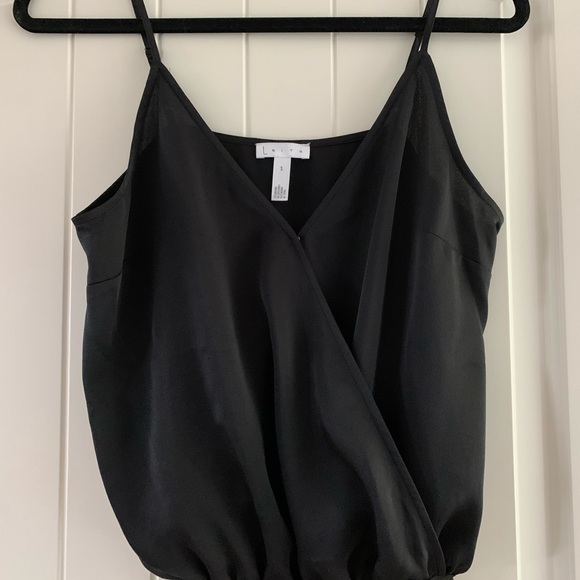 Leith Black Wrap Bodysuit - Picture 3 of 12